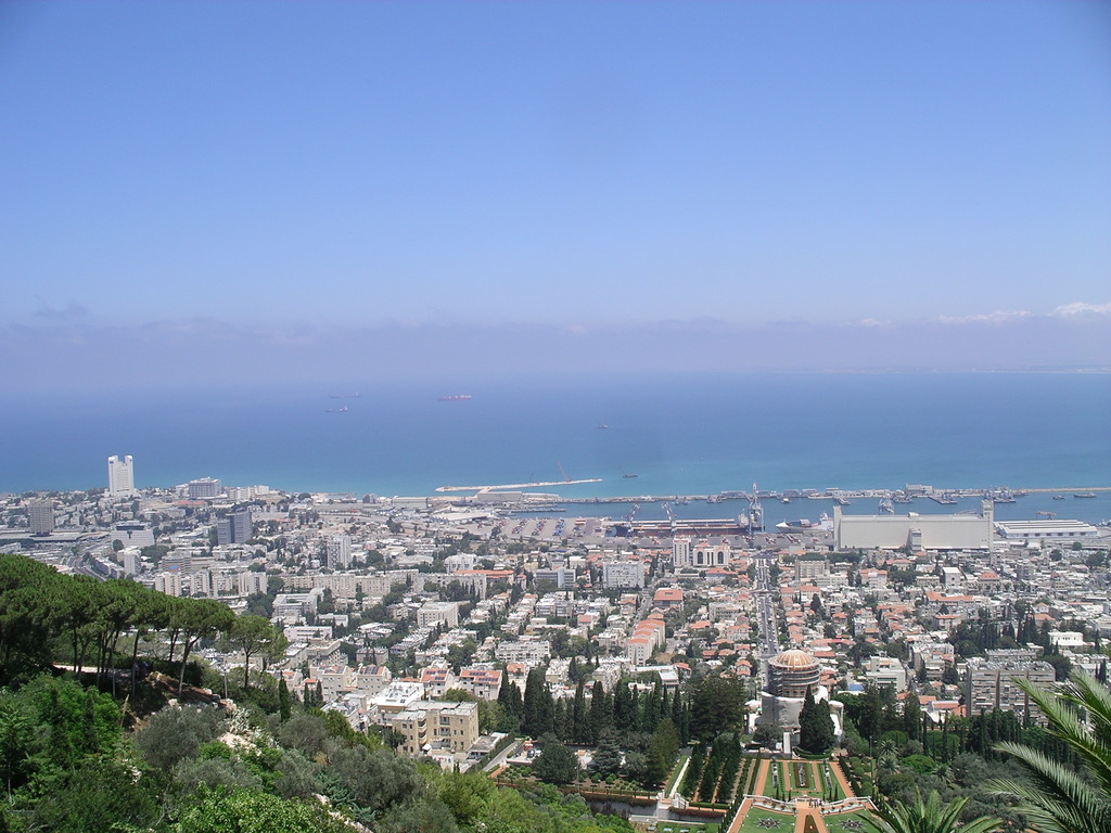 Хайфа, вид на Средиземное море