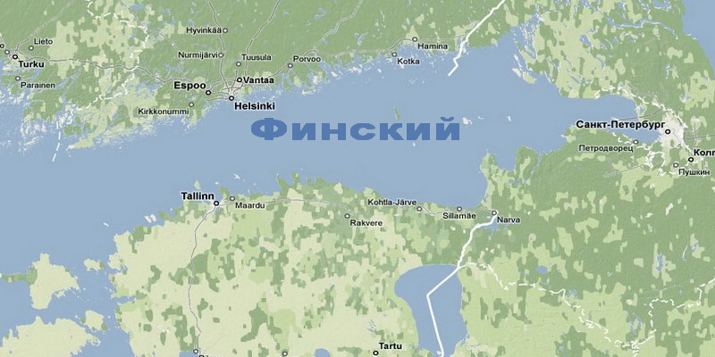 карта финского залива