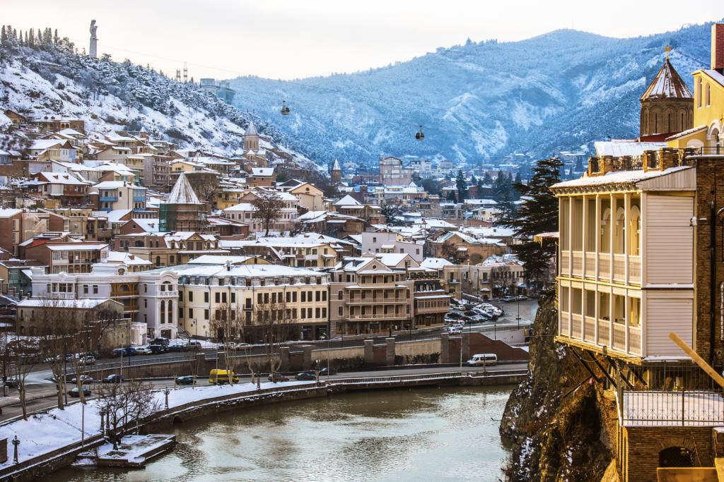 Вид на набережные Тбилиси