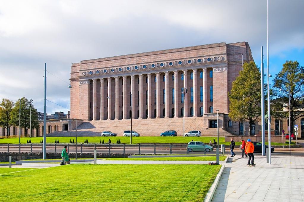 Здание финского парламента