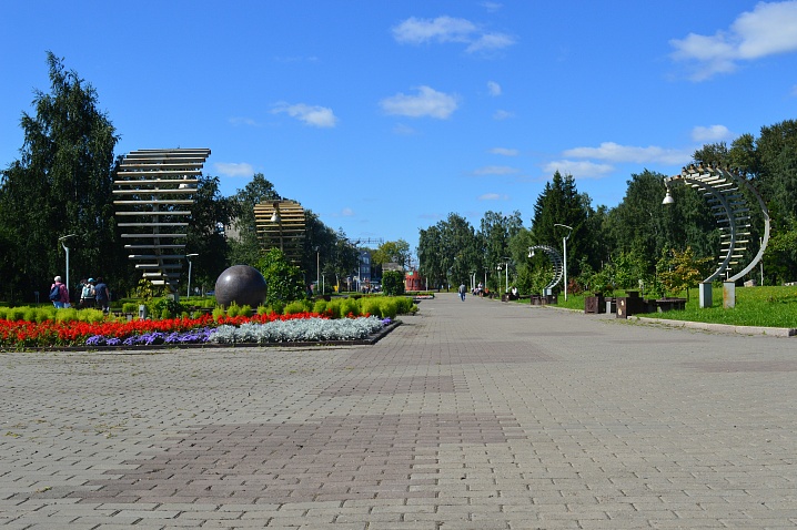 Сад камней в городе Пермь
