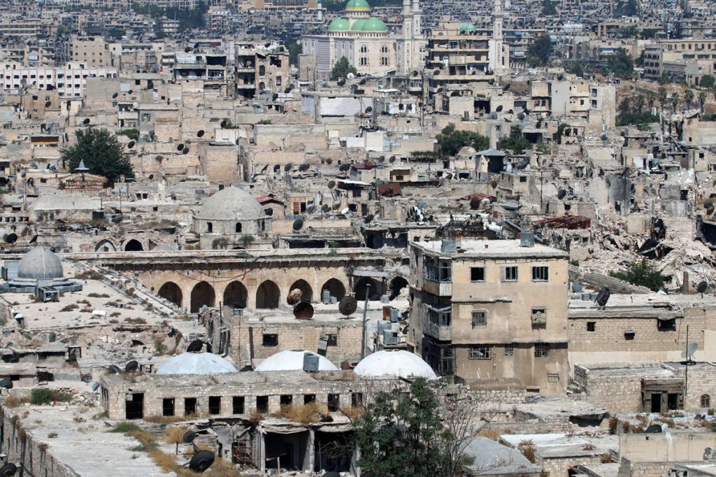 Город в Сирии после войны