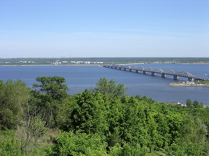 Река Волга у Ульяновска