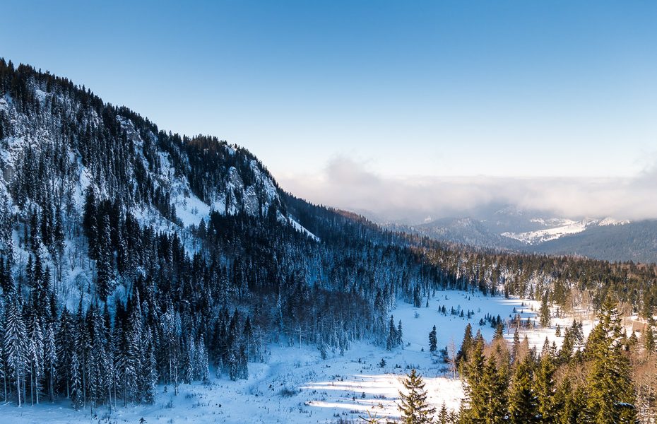 зима в горах Боснии и Герцеговины