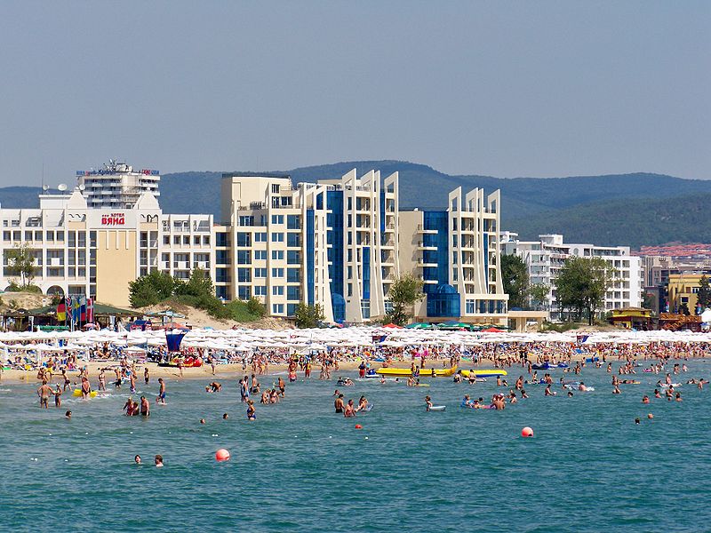 пляж солнечный берег болгария