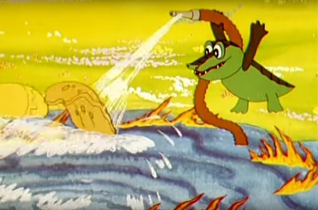 Крокодил из мультфильма
