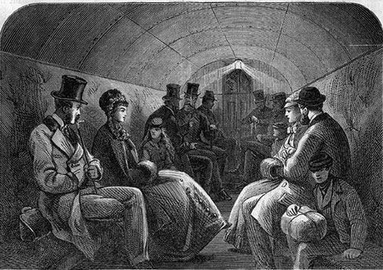 пассажиры первого метро