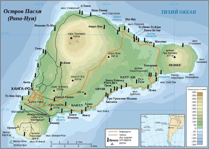 топография острова