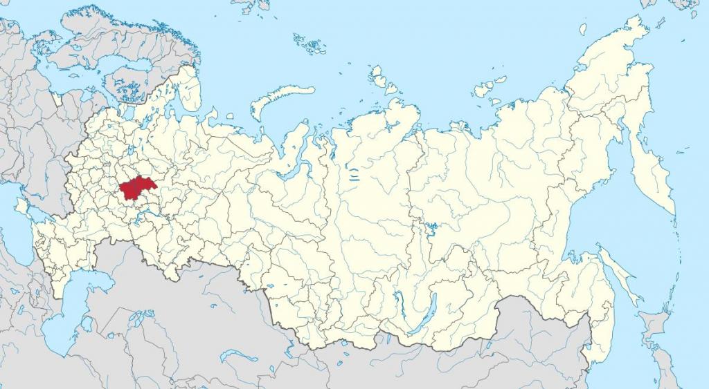 нижегородкская область на карте