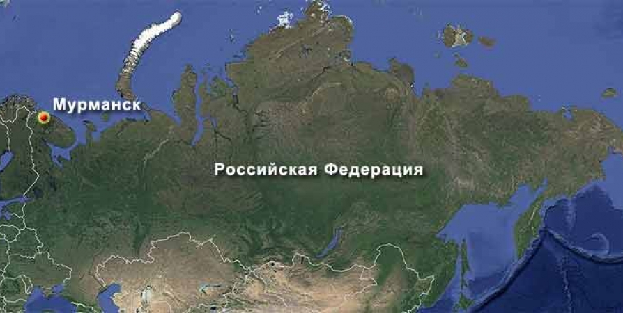 мурманск на карте россии